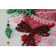 Pennant-kit Bead Embroidery Bouquet with love