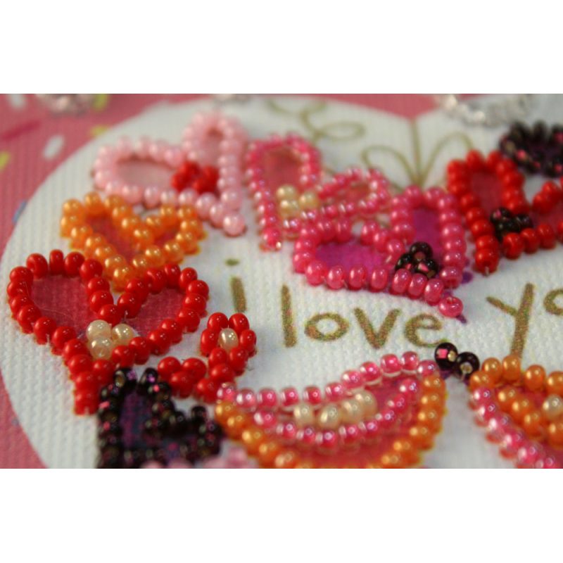Pennant-kit Bead Embroidery A song of love