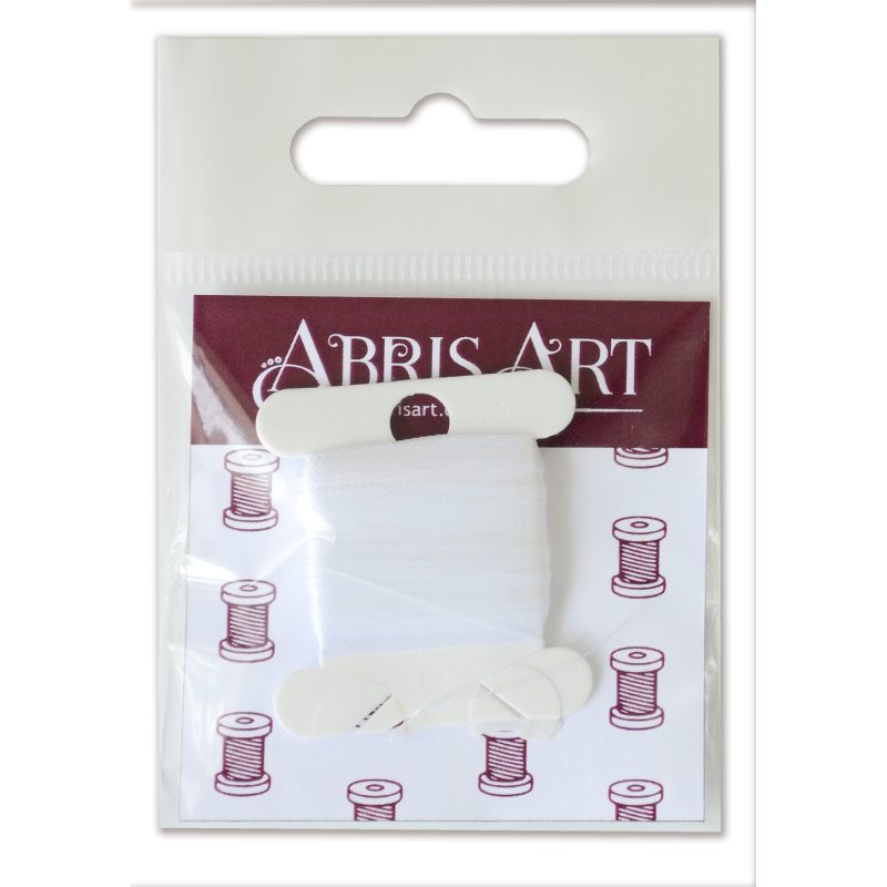 Threads for bead embroidery Titan 100 Ariadna (30 m) color white