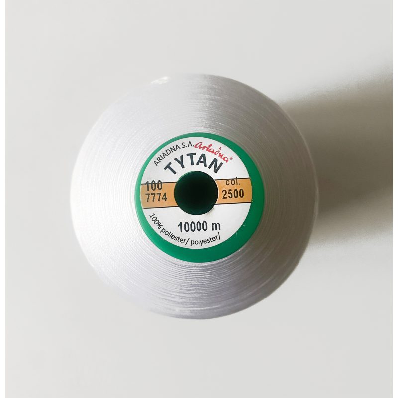 Threads for bead embroidery Titan 100 Ariadna (100 m) color white