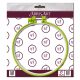 Embroidery hoop Plastic embroidery hoop, light green, d-165 mm