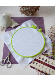 Embroidery hoop Plastic embroidery hoop, light green, d-165 mm