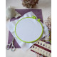 Embroidery hoop Plastic embroidery hoop, light green, d-165 mm