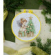 Embroidery hoop Plastic embroidery hoop, yellow, d-165 mm