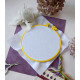 Embroidery hoop Plastic embroidery hoop, yellow, d-165 mm