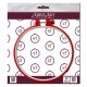 Embroidery hoop Plastic embroidery hoop, red, d-165 mm