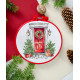 Embroidery hoop Plastic embroidery hoop, red, d-165 mm