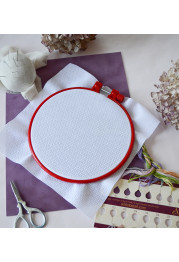 Embroidery hoop Plastic embroidery hoop, red, d-165 mm