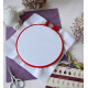 Embroidery hoop Plastic embroidery hoop, red, d-165 mm