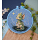 Embroidery hoop Plastic embroidery hoop, blue, d-165 mm