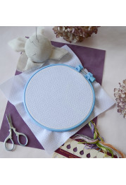 Embroidery hoop Plastic embroidery hoop, blue, d-165 mm