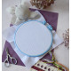 Embroidery hoop Plastic embroidery hoop, blue, d-165 mm