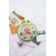 Embroidery hoop Plastic embroidery hoop, light green, d-145 mm