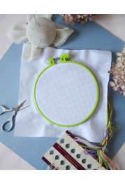 Embroidery hoop Plastic embroidery hoop, light green, d-145 mm