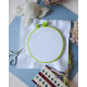 Embroidery hoop Plastic embroidery hoop, light green, d-145 mm