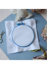 Embroidery hoop Plastic embroidery hoop, blue, d-145 mm