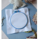 Embroidery hoop Plastic embroidery hoop, blue, d-145 mm