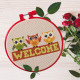 Embroidery hoop Plastic embroidery hoop, red, d-145 mm