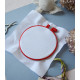 Embroidery hoop Plastic embroidery hoop, red, d-145 mm