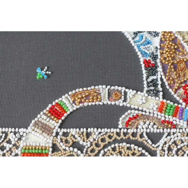 Main Bead Embroidery Kit Cat and moth