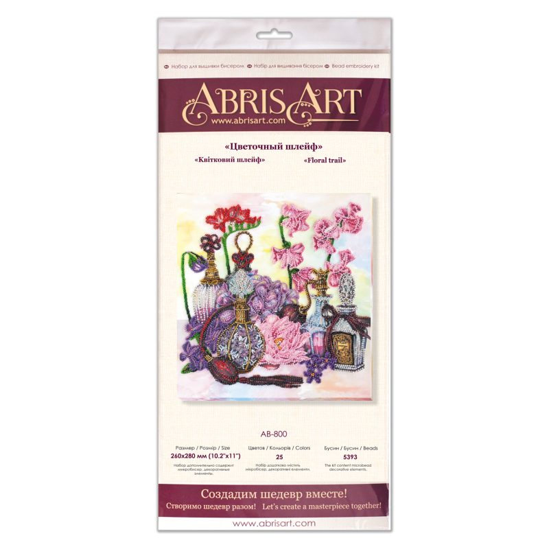 Main Bead Embroidery Kit Floral trail