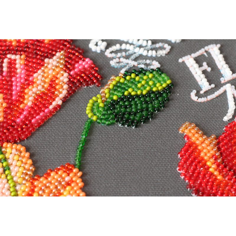 Main Bead Embroidery Kit Velvet poppies